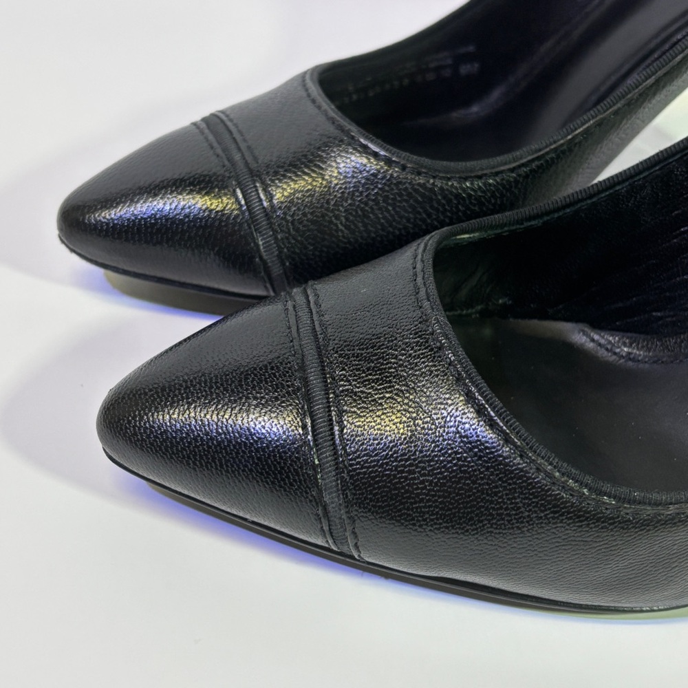 Tory Burch - Sleek Black Stiletto Heels with Pointed Toe - 9 - Picture 12 of 13